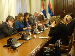 3 December 2015 The Foreign Affairs Committee Chairperson in meeting with the Chairman of the Georgian parliamentary Committee on Foreign Relations